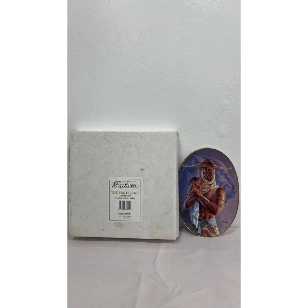 Thomas Blackshear Ebony Vision THE PROTECTOR Porcelain Collectors Plate #d /7500